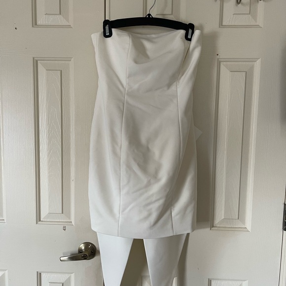 NADINE MERABI White Mini Dress - Picture 2 of 6